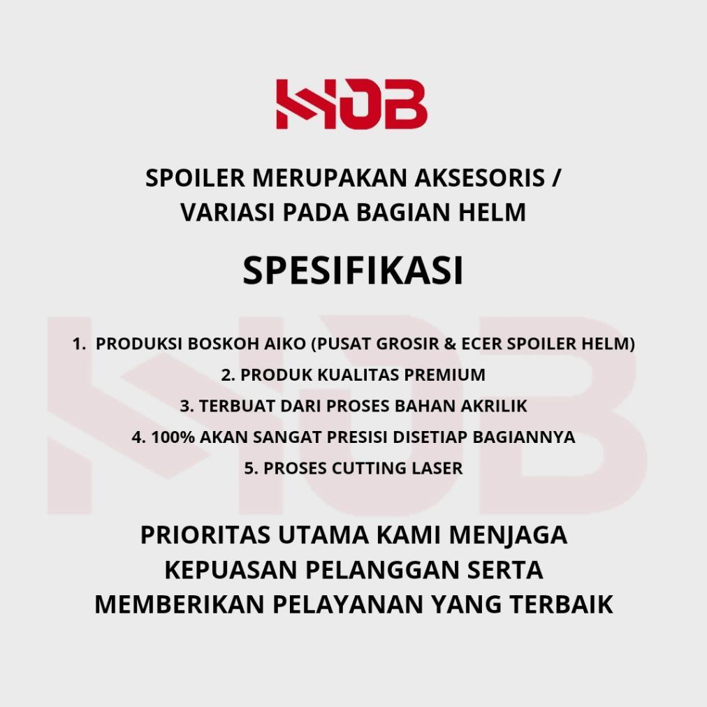 NEW PRODUCT spoiler helm KYT DJ maru / SPOILER HELM KYT DJ MARU Variasi Helm - KYT DJ MARU AKSESORIS