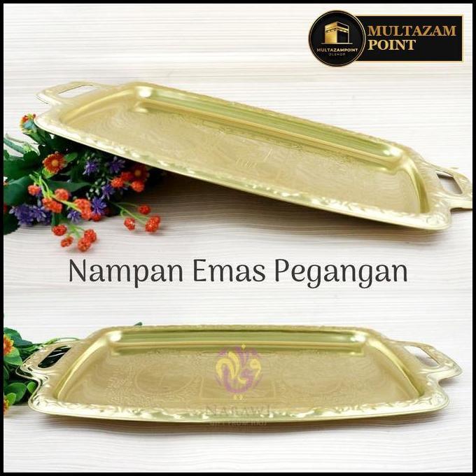 Nampan Emas Pegangan Baki Emas Talam Oleh Oleh Haji Umroh