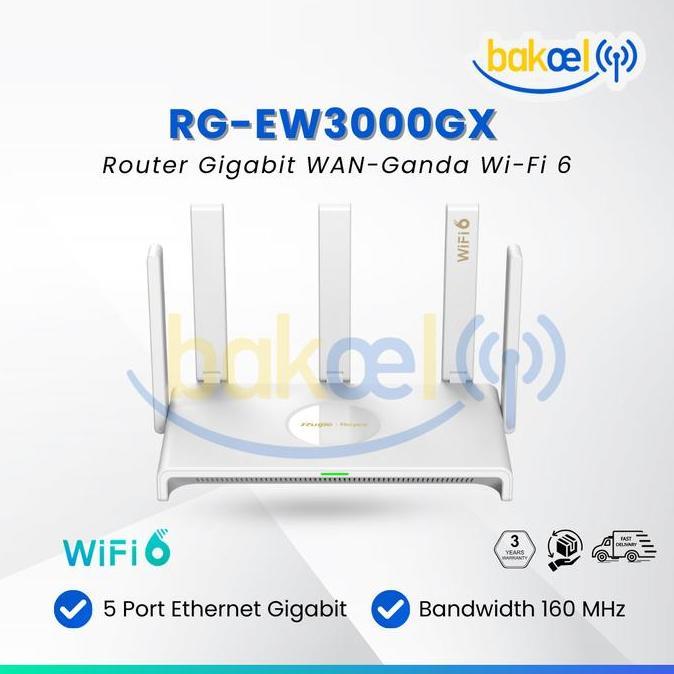 NEW RUIJIE RG-EW3000GX Mesh Gigabit Dual-Band Wi-Fi 6 Pengganti RG-EW1800GX PRO