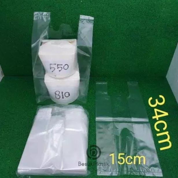 PP Kresek Bening Kecil 15x34 / Kantong Plastik Bening Thinwall Mangkok
