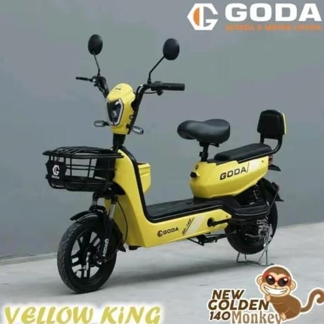 Terlaris Sepeda Listrik Goda New Original Harga Promo Motor - Kuning