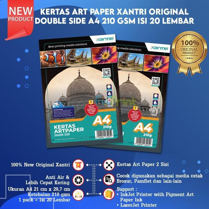 Kertas Photo Art Paper A4 A5 Double Side Art paper 120 150 210 gsm