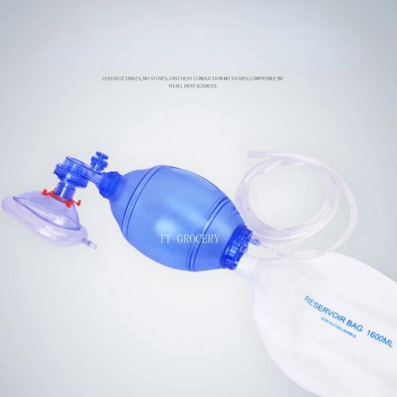 First Aid Manual PVC Adult/Child/Infant Resuscitation Ambu Bags Reservoir Bag Emergency Self-help Re