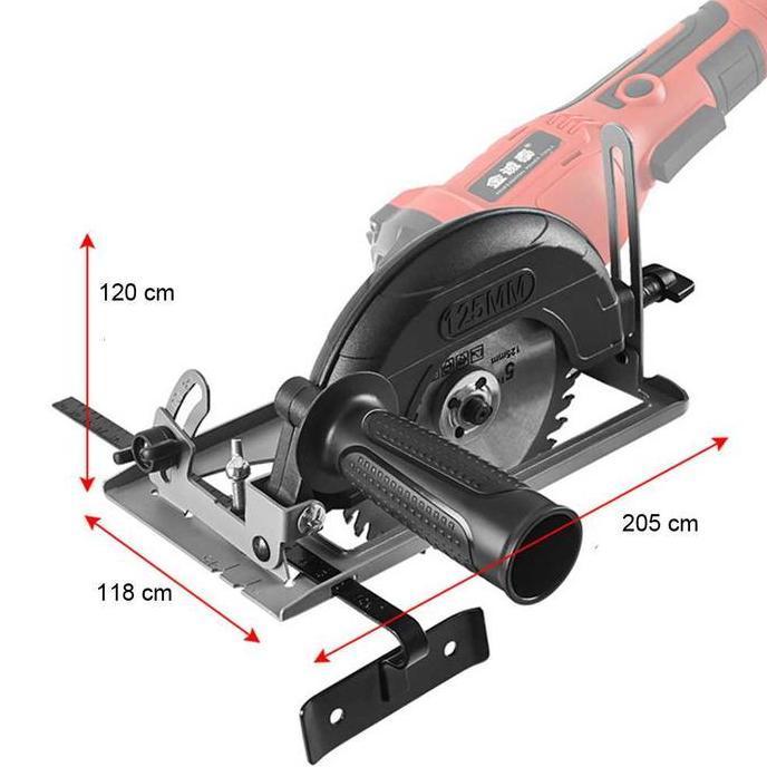Dudukan Gerinda Tangan Slepan Potong Keramik Sliding Guide Ruler Stand