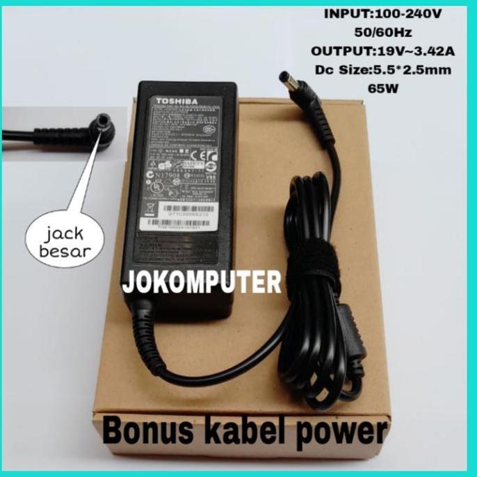 TERMURAH - Charger Adaptor Laptop Original Toshiba L645 L510 M300