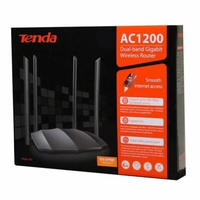 Tenda AC8 AC1200 Dual-Band Gigabit Wireless Router pengganti tenda AC6