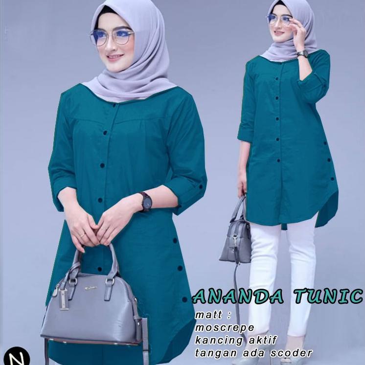 Cuci Gudang  Ananda Tunik - Logo Smile (Ls) - Ukuran M-3Xl - Matt Moscrepe