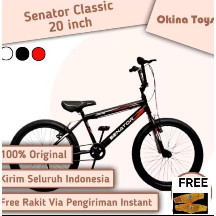 Terlaris Sepeda Bmx Senator Classic 20 Inch/ Sepeda Anak Laki-Laki Anak Cowo