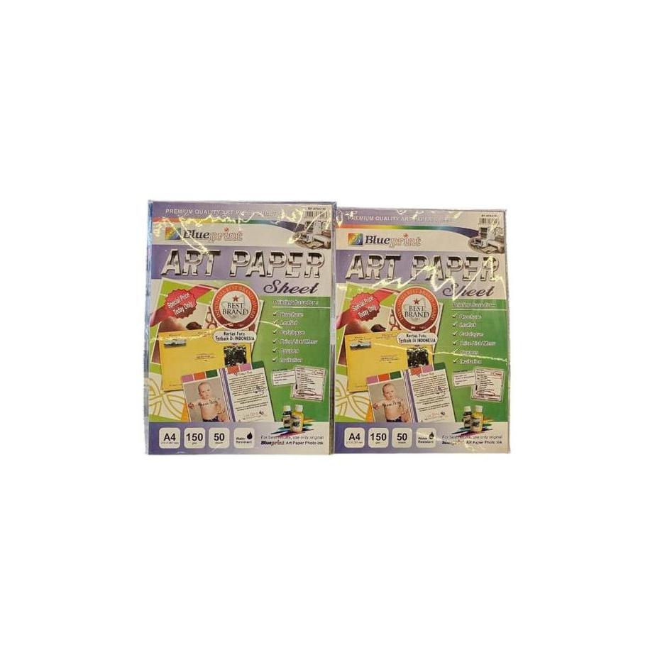 PAPER BLUEPRINT ART PAPER GLOSSY A4 - KARTAS ART PAPER A4