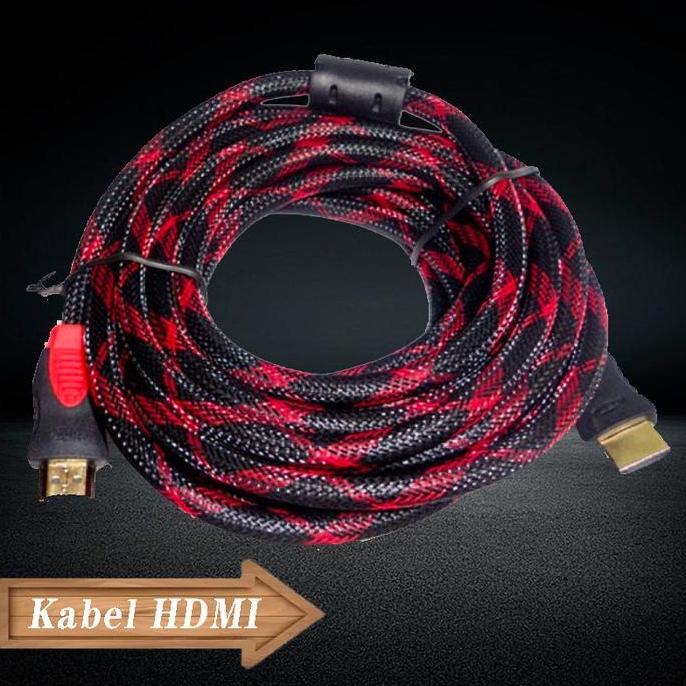 DB133 >> kabel jaring hdmi 10meter hdmi to hdmi Laptop ke TV monitor