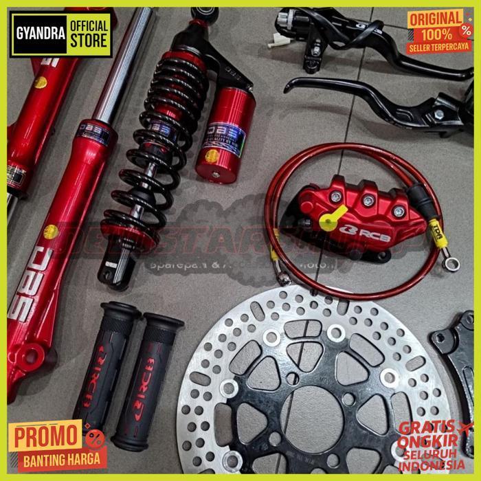Best Seller Paket Full Set Master Rem Rcb E3 12.7Mm Kanan Kiri + Kaliper 2 Piston + Selang 90Cm + Ha