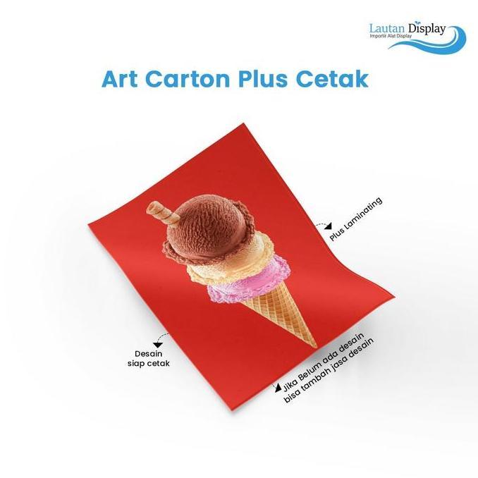 Art Carton A3 dan A4 (Plus Laminating) untuk Poster Mini X Banner