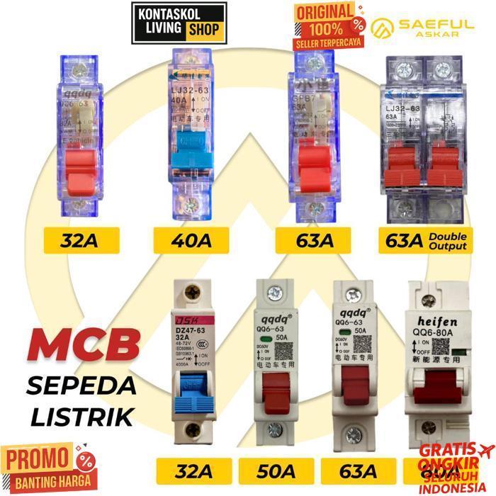 New Mcb Dc Untuk Sepeda Listrik Dan Motor Listrik