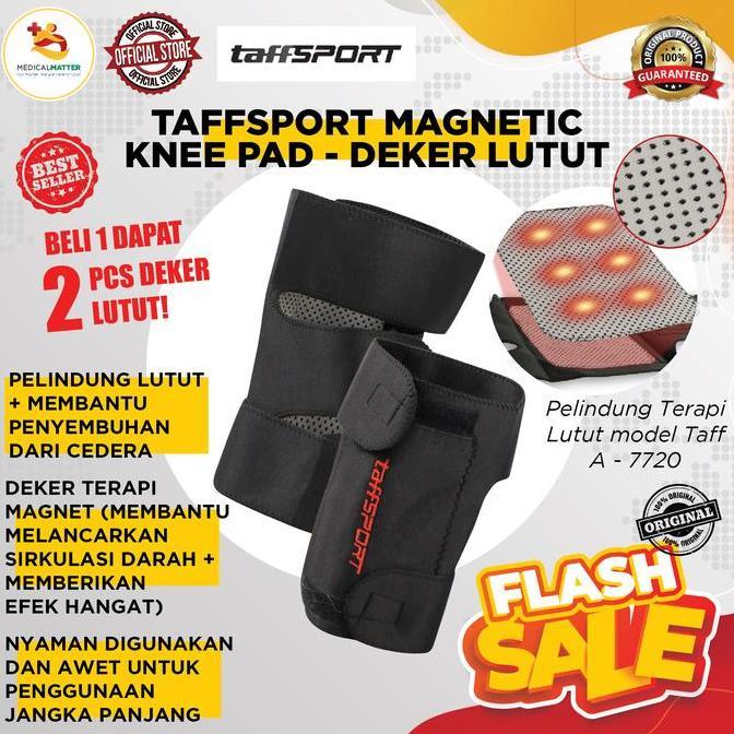 SHIRENLY TaffSPORT Pelindung Lutut Terapi Magnetik Knee Pad - A - 7720, Pelindung Lutut, Dengkul, De