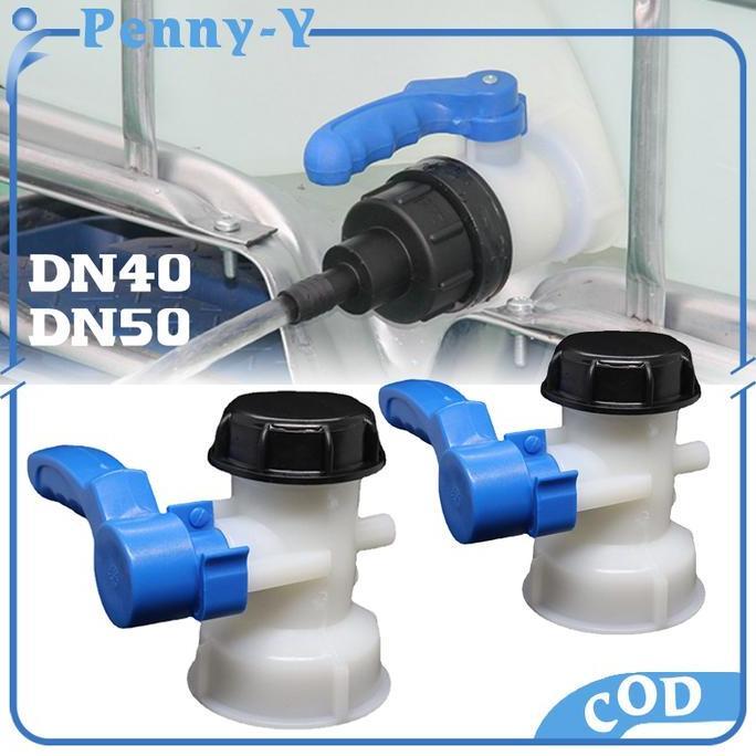 MONOLOZ Kran Tangki IBC DN-40 DN-50 Kran Tangki Kempu 1000L Kran Tandon Air Keran Toren