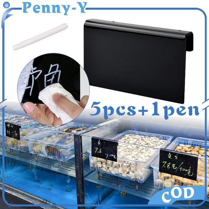 MONOLOZ 1set Chalkboard Mini Papan Tulis Mini Papan Tulis Kapur Kecil Blackboard Mini Dengan 1 Pena