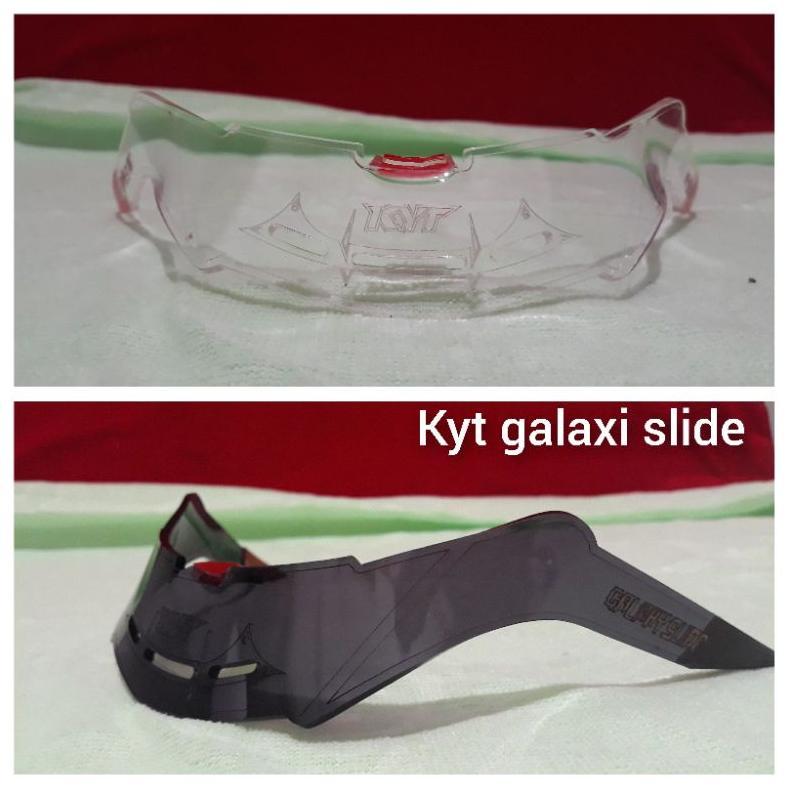 pengiriman cepat spoiler helm kyt galaxy slide/ spoiler kyt galaxy flat fr/spoiler kyt galaksi/spoil