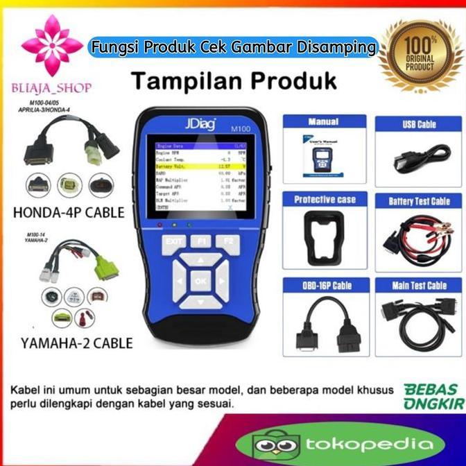 Jdiag M100 Motor Diagnostic Scanner Obd2 Motor Scaner Motor Injeksi