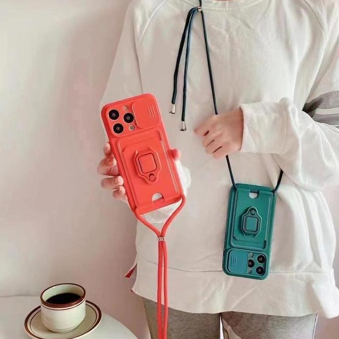 Soft Case Pelindung Kamera Dengan Tali Lanyard Samsung A20/A30 A52 A71