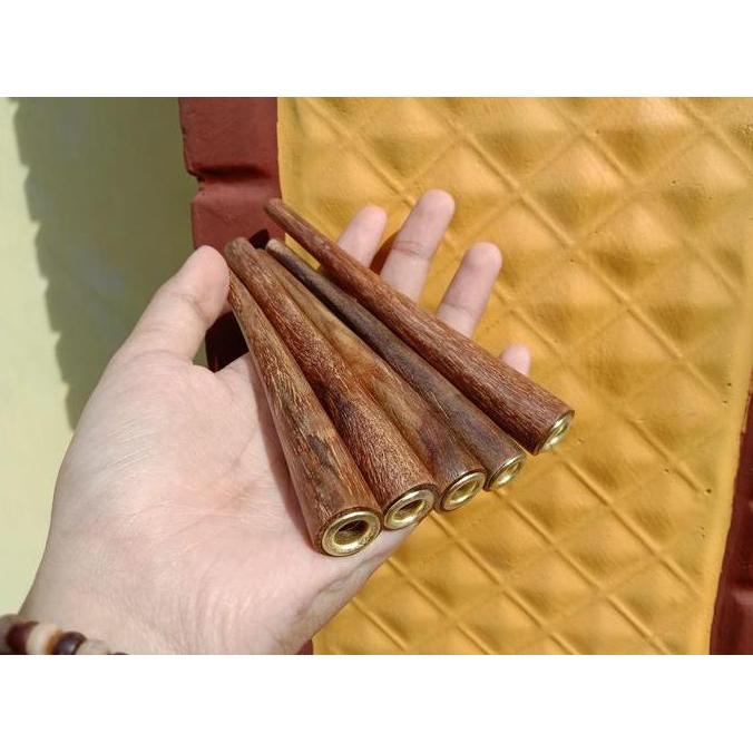 Pipa kayu gaharu asli pipa gaharu wangi 12cm