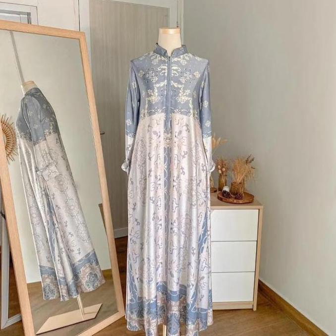 Gamis Dress Silky Premium Motif Seragam Pengajian Nikah Taklim