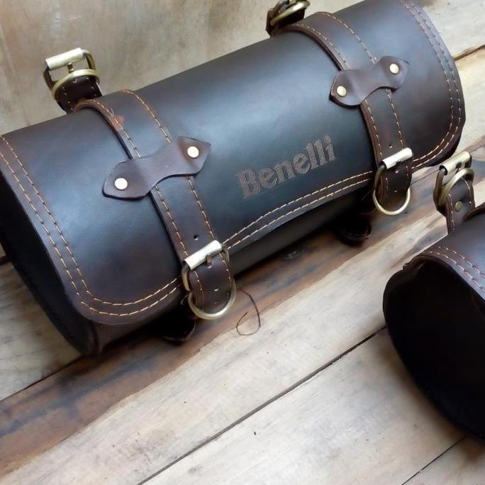tas motor tabung leather ,tas kulit tabung