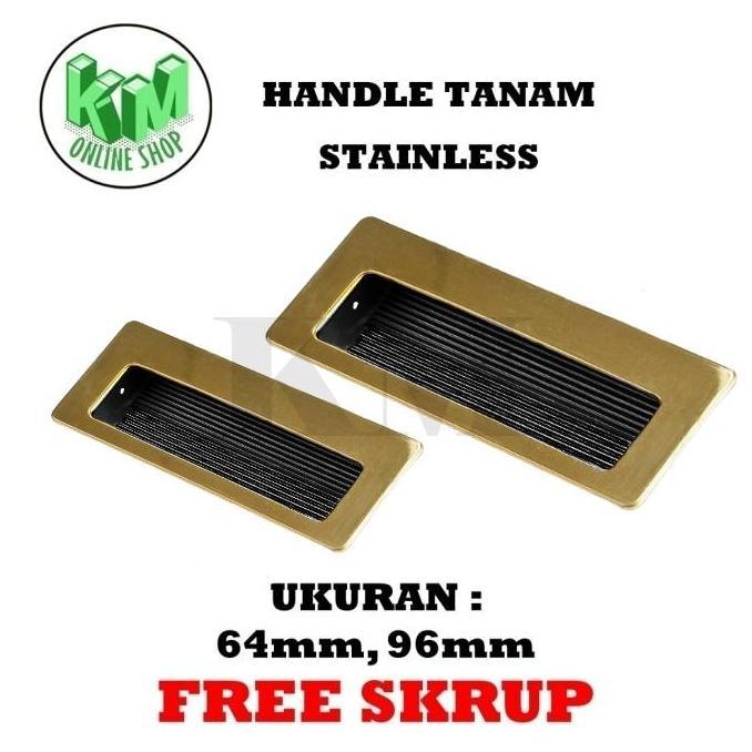 Tarikan Tanam Pintu Sliding Gold Stainless Steel Tarikan Pintu Sliding Tanam Handle Tanam Allshop