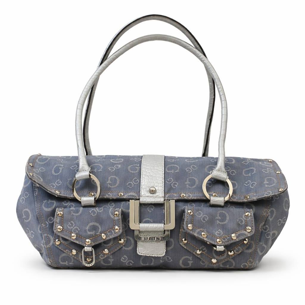 (PRELOVED) SHOULDER BAG Y2K GUESS LOGO VINTAGE DENIM AUTHENTIC