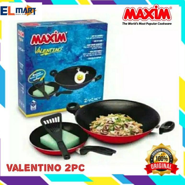 Maxim valentino 2pc set /wajan pan valentino set