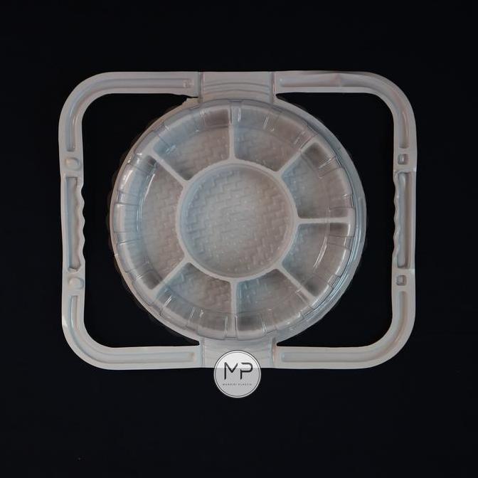 Lansungsand- Mika Tumini Ct 20 Gagang Sekat / Tumpeng Mini Gagang Sekat 20Cm Putih - 10Pcs