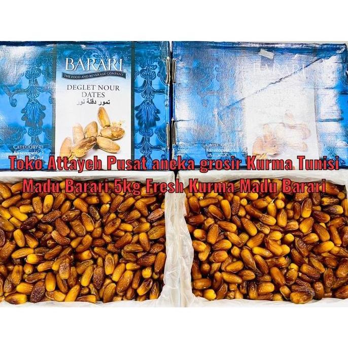 Kurma Tunisia Madu Barari 5kg (Exp 2027) Fresh Kurma Barari Madu Tunis 5 kg Premium Algeria Deglet N