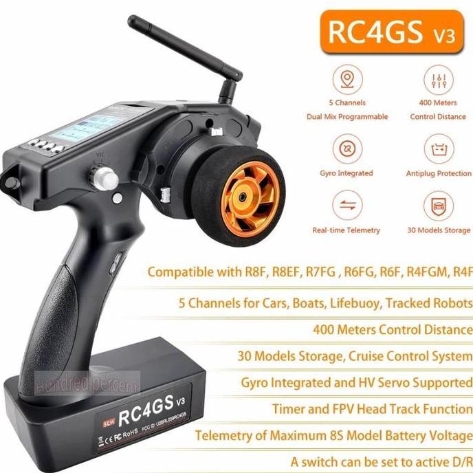 Wxyg- Radiolink Rc4Gs 2.4G 4Ch Gun Controller Transmitter