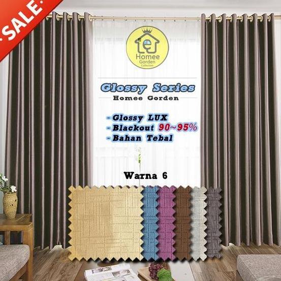 gorden polos/gordyn polos/gorden blackout/gorden blackout mewah/baru/glossy