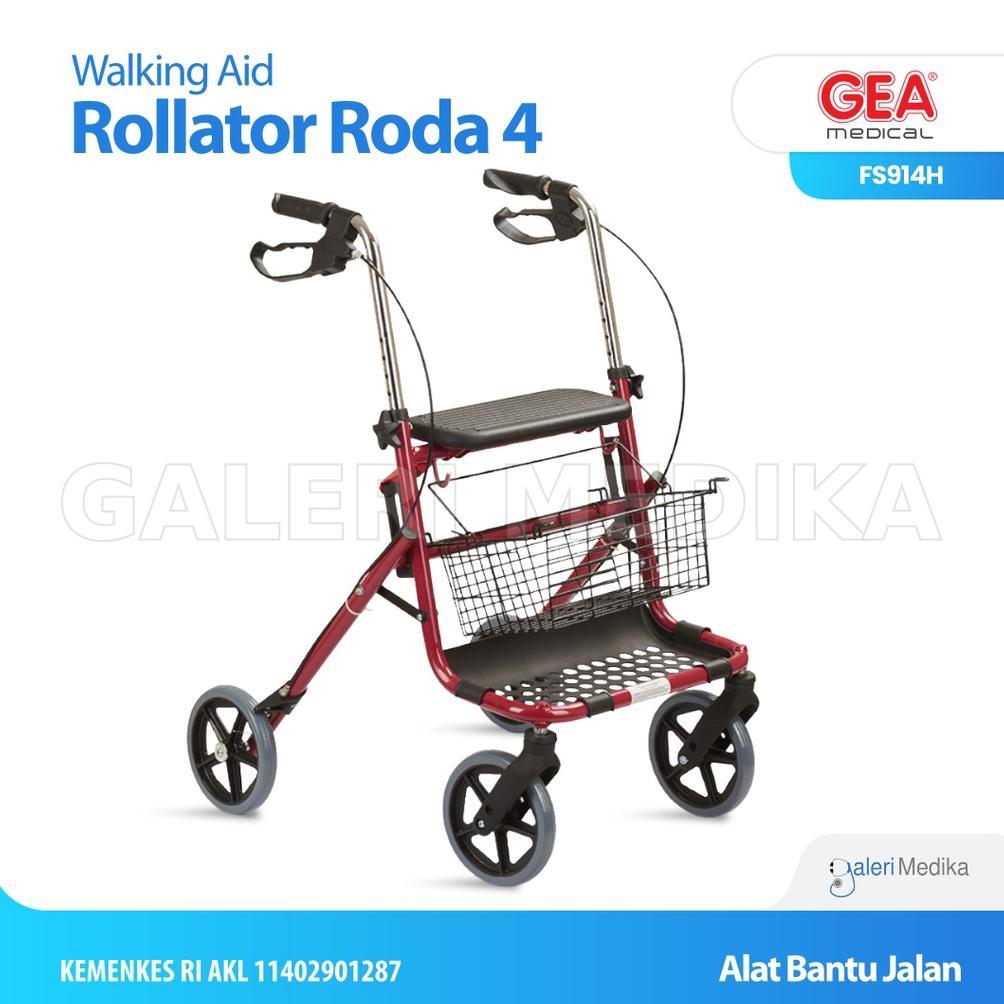 Walker Rollator GEA FS914H / FS 914 H / FS-914H - Alat Bantu Jalan