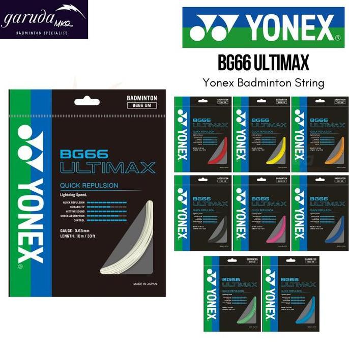 Senar Raket Yonex BG 66 Ultimax / Senar Yonex Bg 66 UM / Yonex BG-66 UM