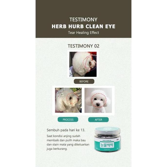 Gogogo- Herb Hurb Clean Eye Vitamin Mata Tear Stain Anjing