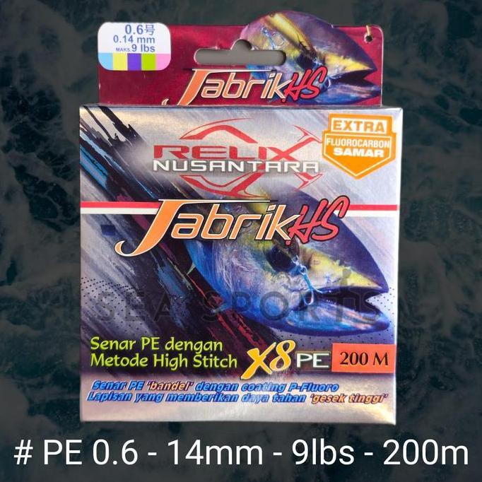 Senar Pe Jabrik Hs X8 Jabrik 200 Meter Jabrik 300 Meter Pe Relix Nusantara Multicolor Senar Pancing