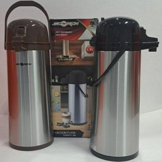 Termos Air Panas Pencet SCORCH 1,9 Liter/Termos Air Panas 1,9 Liter Stainless Steel