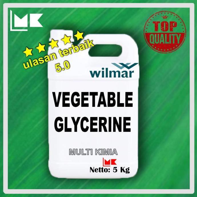 Pastisehat- Gliserin -Vegetable Glycerine - Usp Grade Merk Wilmar 5 Kg