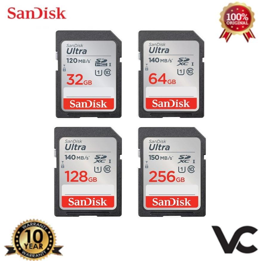 SDCARD SanDisk Ultra 32GB 64GB 128GB 256GB SDHC SDXC Memory SDCARD