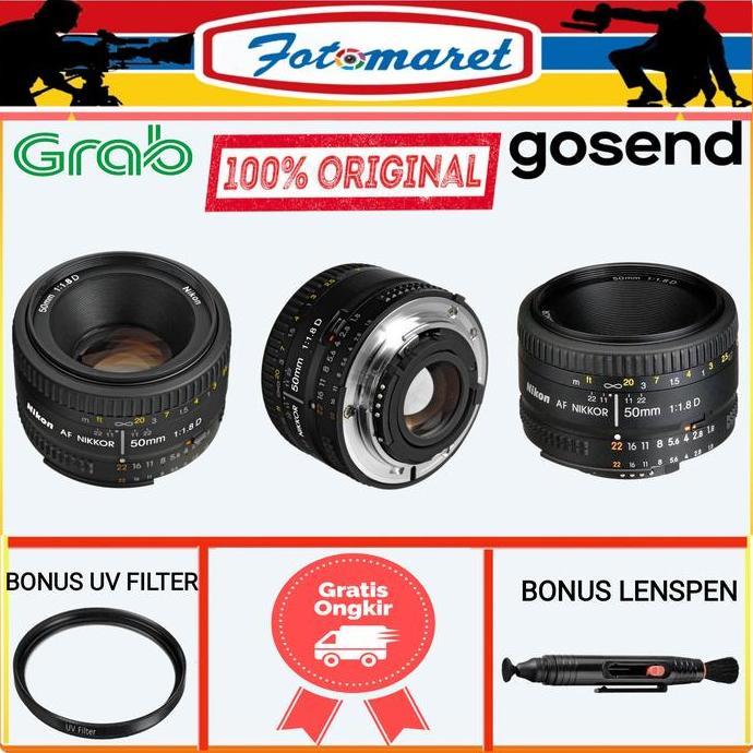 NIKON AF 50MM F/1.8 D/LENSA NIKON 50MM F/1.8 D/NIKON AF 50MM F1.8 D