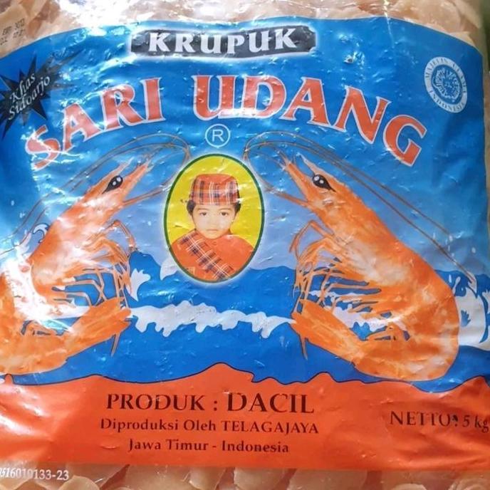 Kerupuk udang kecil/kerupuk sari udang mentah 250gram WAR