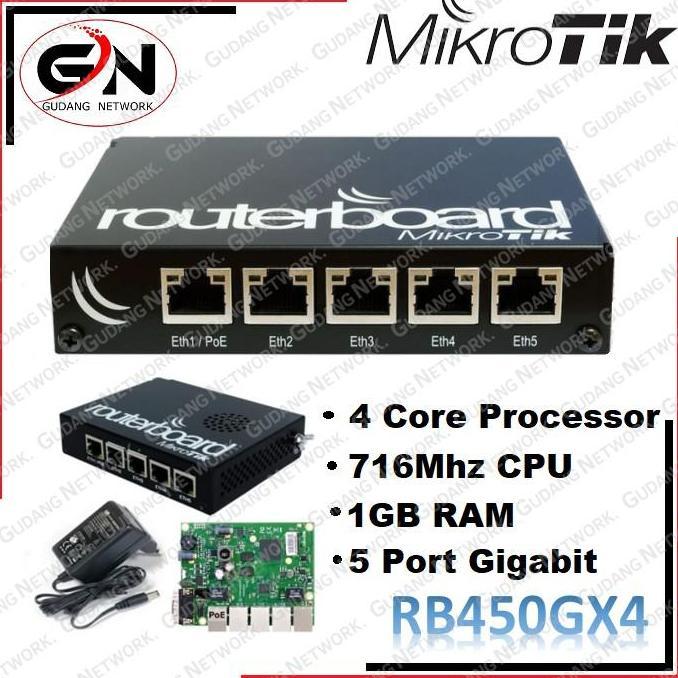 MIKROTIK RB450GX4 MIKROTIK RB450GX4 ORIGINAL DAN TERPERCAYA