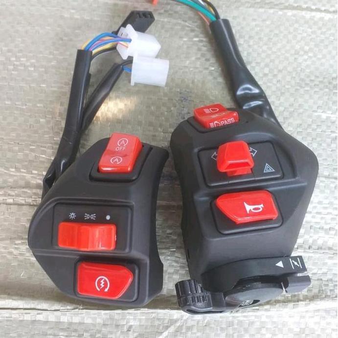 Promo SAKLAR MIO VIETNAM KIRI KANAN SET PLUS HAZARD HOLDER SAKLAR HAZARD MIO SOUL MIO SPORTY MIO J M