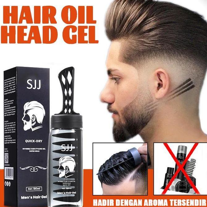 Sjj 2In1 Pomade Oil Based Pria Pomade Lembut Dan Wangi Datang Dengan Sisir Water Based Curly Hair Ga