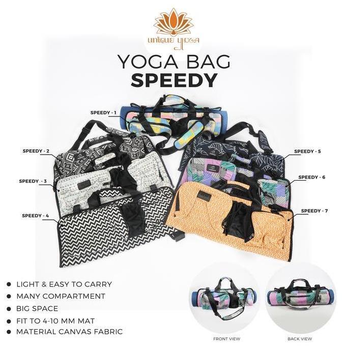 Tas matras yoga / Tas yoga mat olahraga motif batik bahan kanvas / Speedy Bag Yoga Motif