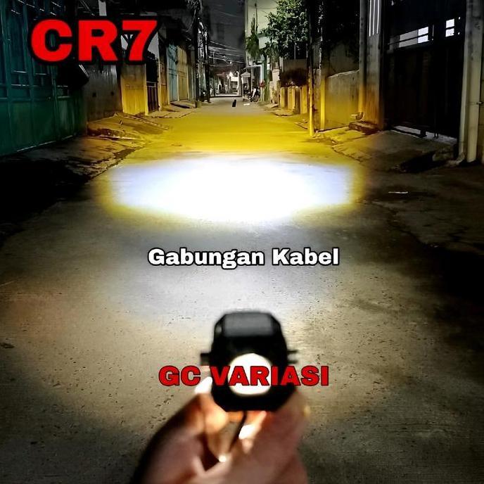 Promo Lampu Tembak Laser D2 Mini CR7 Kotak Jauh Kuning Dekat Putih Lampu D2 Kotak Mini CR7 1045 Disk