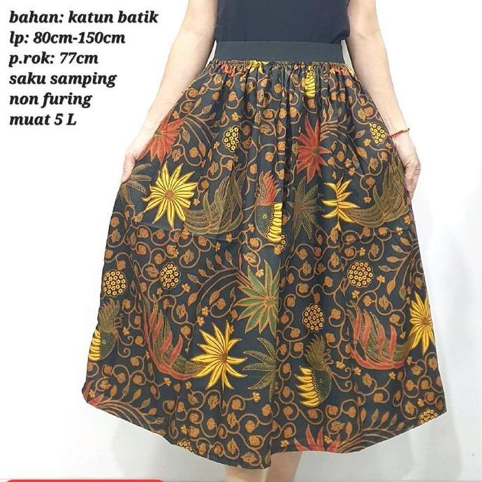 ROK KARET BATIK SUPER JUMBO 7/8 ROK BATIK JUMBO TANIA GM