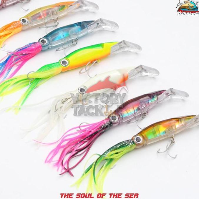 RIPTIDE OROCHI MINNOW SQUID TROLLING LURE UMPAN BENTUK CUMI PANJANG 14.1 GRAM BERAT 40.1 GRAM | LURE