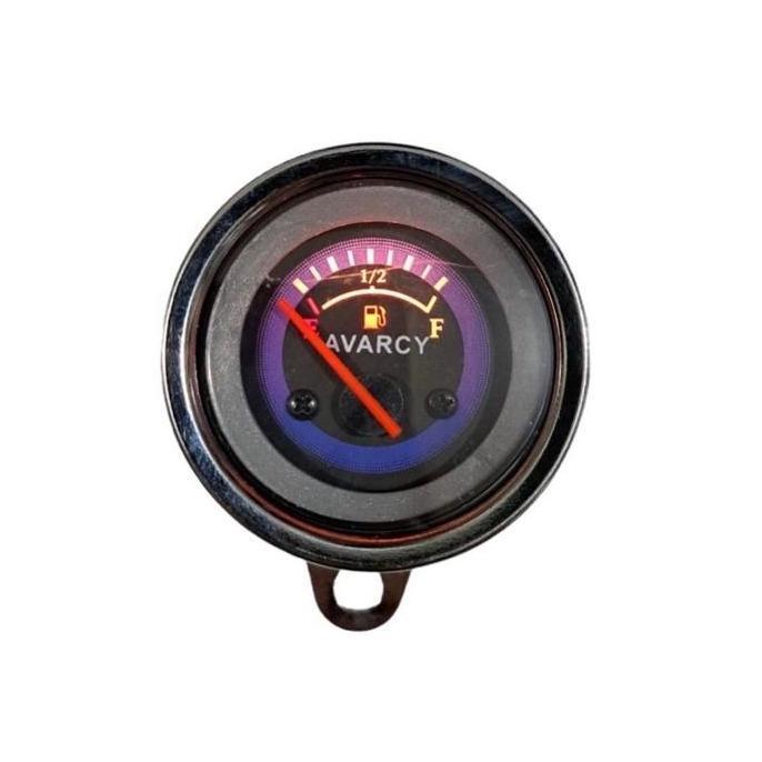 Promo Rpm digital Plus Amper Bensin Led Model Bulat Chrome Krum Indikator Fuel Meter Classic Univers